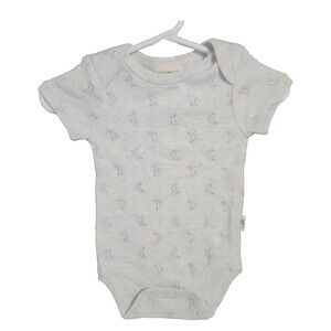 Rabbit + Bear by Emily & Oliver Baby Infant One-Piece Bodysuit 0-3 M Moon NWOT